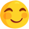 Smiling Face With Smiling Eyes emoji on Messenger